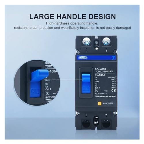 2P DC MCCB 1000V 100A interruptor de proteccion de sobrecarga protector solar fotovoltaico 4