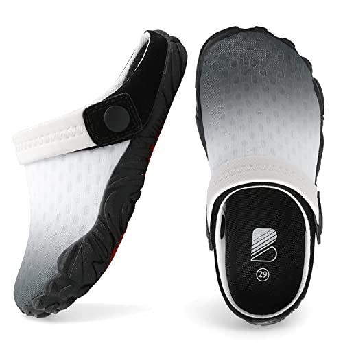 Barefoot Swim Water Sport Shoes Lightweight Dry Water Hiking Shoes For Kids Boys Girls Gradient Black 2 Big Kid #TOP6