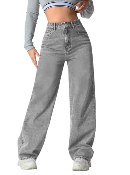 Image of Ben Martin Baggy Jeans for Women || Women,s Loose Jean Pants || Oversized Jean's for Women's || Wide Leg Jean,s for Woman || Casual Jins for Woman's || Loose Jin Pant for Woman,s 2-BM-JJ33