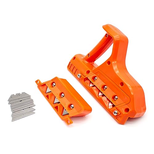 Jieotwice Chanfrein Pour Plaque de Plâtre Déligneuse à Plâtre Raboteuse Manuelle Pour Cloisons Sèches Lime à Plâtre Avec Lames 45° et 60°