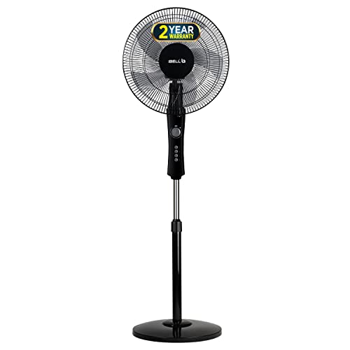 IBELL STORMP10B High Speed Pedestal Fan, 5 Leaf, 406mm, 2 hour Timer, Stand fan with Copper