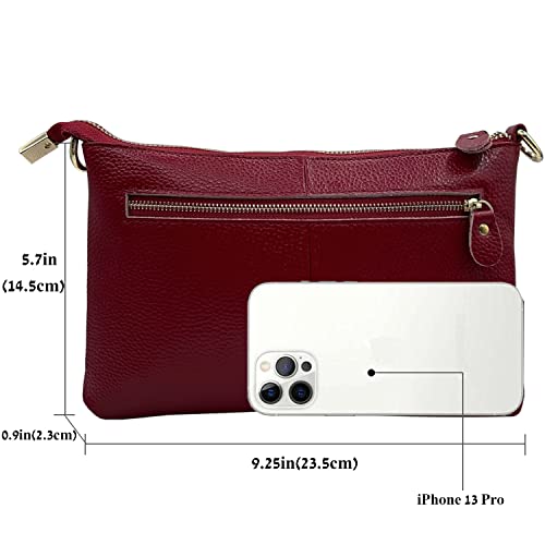 Image of Beurlike Leather Wristlet Wallet Clutch Purses For Women Small Crossbody Phone Bags