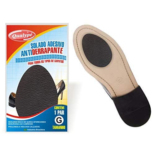 QUALYPÉ Solado Adesivo Antiderrapante Gde. Qualypé Preto Grande