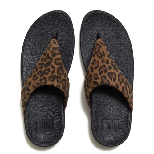 Image of FitFlop Womens Lulu Leather Toe Post Sandals