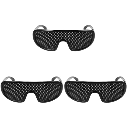 NIYANGLE Pinhole Glasses Lightweight Plastic Frame Eye Training Glasses for Men and Women Portable Reading Glasses for Everyday Improvement