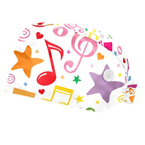 Chapeaux de Travail Notes de Musique pour retenir les cheveux et absorber la sueur