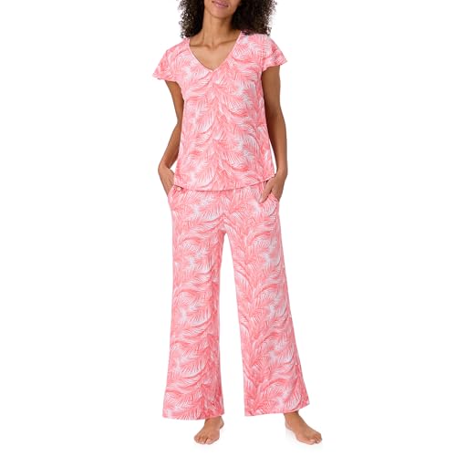 Image of Tommy Bahama Matching 2 Piece Short Sleeve Jersey Pajamas for Women Set