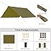 FREE SOLDIER Camping Tarp Waterproof Portable Multifunctional Outdoor Camping Traveling Awning Backpacking Shelter Rain Tarp (Brown 10×13ft)