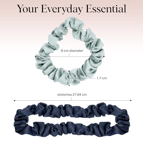 Image of Kitsch Ruched Satin Scrunchies for Women - No Crease, Frizz-Free Sleep | Softer Than Silk Scrunchies Gentle On Hair Scrunchies for All Hair Types | Stylish Hair Accessories - Garden Bouquet, 5pcs