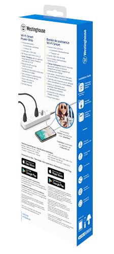 Westinghouse 94012 WH-320 Wi-Fi Smart Power Strip, Compatible con Alexa, Google Home y IFTTT, Sin Hub Requerido, Blanco miniatura 5