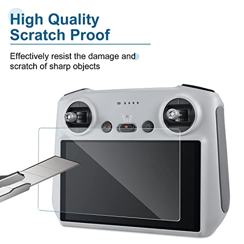 Skyreat Pacote com 2 protetores de tela para DJI Smart Controller/RC Pro, dureza 9H, vidro temperado