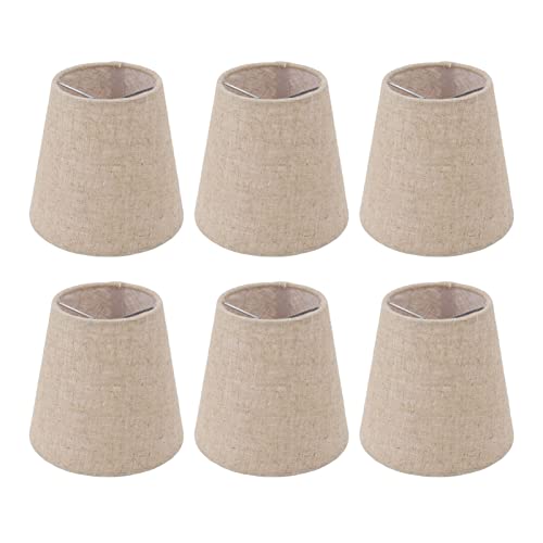 Yosoo Health Gear Fabric Lampshade, 6PCS Modern Lampshade for Ceiling Table Lamp and Wall Lamp