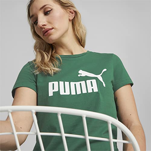 Camiseta Puma ESS Logo S Feminina Verde e Branca