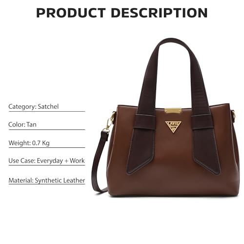 Image of Lavie Signature Women's Nashville 3C Satchel Handbag | Satchel Bag for Work | Ladies Purse | Stylish Shoulder Bag | Gift For Women