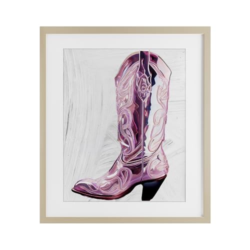 Affiche encadrée Cowgirl Cendrillon tableau sous verre pour mur vide couloir