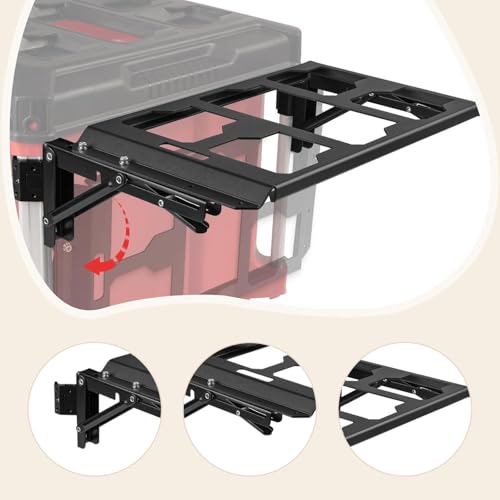 Support pliable latéral de table de travail noir pour établi - 3