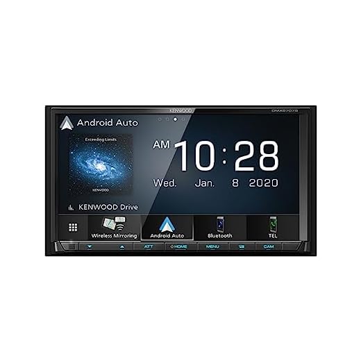 KENWOOD DMX9707S 6.95-Inch Capacitive Touch Screen, Car Stereo, Wired and Wireless CarPlay and Android Auto, Bluetooth, AM/FM Radio, MP3 Player, USB Port, Double DIN, 13-Band EQ, SiriusXM