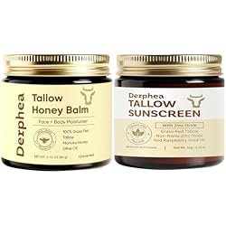 DERPHEA Tallow Honey Balm & Tallow Sunscreen