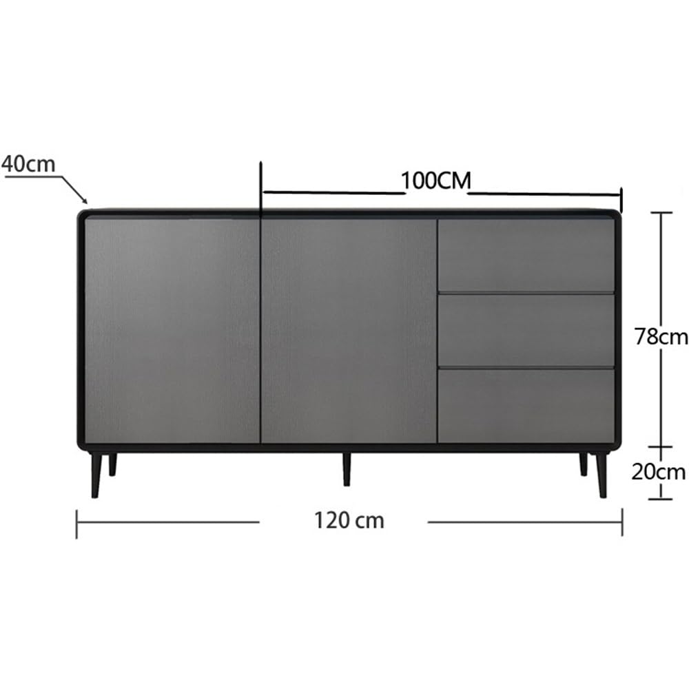 Armadio cucina Living room walnut color tea cabinet integrated storage stoccaggio