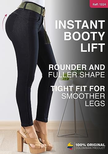 LT.ROSE High Waist Butt Lifting Jeans Bundle | Blue & Black Jean Size 9 Comfort4