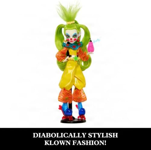 Monster High Skullector Shorty Doll, Killer Klowns from Outer Space Collectible with Green Hair, Yellow Clown Clothes, Balloon Shoes and Doll Stand | From Outer Space Collectible with Green Hair, Clown Clothes, Balloon Shoes, Boxing Gloves and Doll Stand (Amazon Exclusive) - View 5