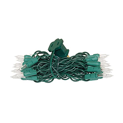 DecoLights Light Set - 35 Clear Bulbs - Green Cord