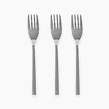 Zinnia Stainless Steel Table Forks 3 Piece Set