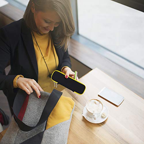 Idream365 Apple Pencil Case Holder-Hard Shell Apple Pencil Holder-Slim Pencil Case For Apple Pencil,Fountain Pen,Ballpoint Pen,Stylus Pen-Black/Yellow #TOP6