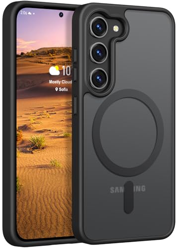 Rayboen for Samsung Galaxy S23 Case Magnetic, [Compatible with Magsafe] Protective Skin Feel Matte...