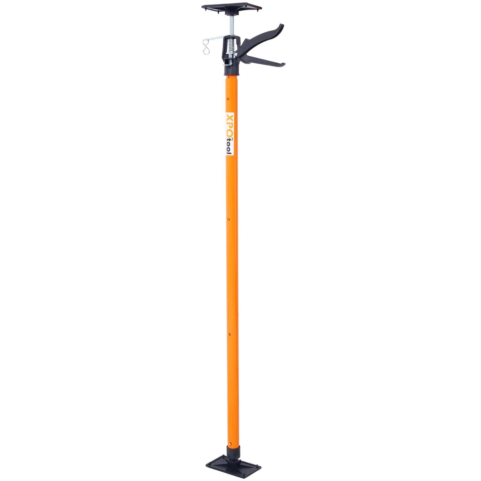 4 Pack Adjustable Support Pole, Steel Telescopic Adjustable 3rd Hand Support System, Extends 45 to 114 Inch, Supports up to 154 lbs for Jacks, Cargo Bars, Drywalls (Orange, 45