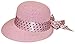 Produktbild thb Richter Damen Sommerhut Strohhut Hut Hat Punkte Sonnenhut Strandhut Frauenhut Schlapphut Hüte Sommer Urlaub Garten (Rosa)