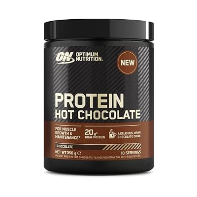 Optimum Nutrition Chocolate Caliente Proteico en Polvo, Sabor Chocolate, 350g, 10 Servicios