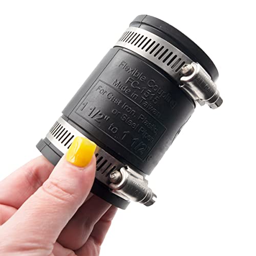 Supplying Demand 86001 Rubber Coupling With Stainless Steel Clamps 1-1/2 Inch #TOP3