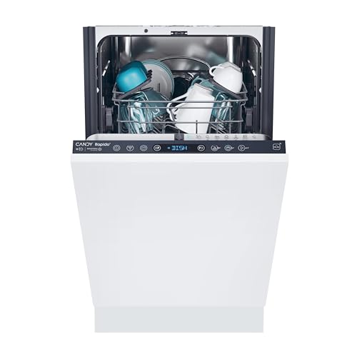 Candy CI0C7SB0FA Slimline Integrated Dishwasher, 10 Place Setting