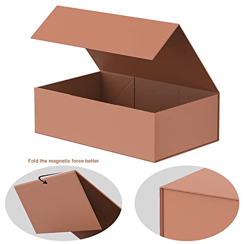 Luxury Large Gift Box 13.8X9X4.3 Inches Storage Box Ribbon Magnetic Closure For Luxury Packaging Box For Mother's Day, Birthdays, Bridal Gifts,Weddings #TOP5