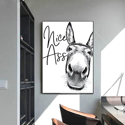 Affiche d'âne vintage pour une ambiance authentique et joyeuse
