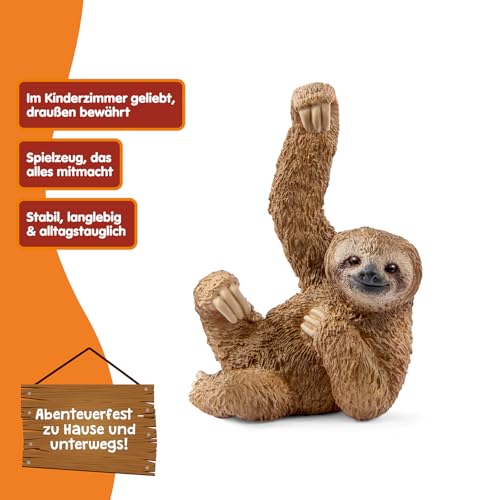 SCHLEICH WILD Life | Faultier 14793 | detailgetreue Tierfigur & Sammelfigur | Zoo Spielzeug | Geschenk für Jungen und Mädchen | Deko für Geburtstag | Spielfigur ab 3 Jahren | 3 x 4 x 6 cm