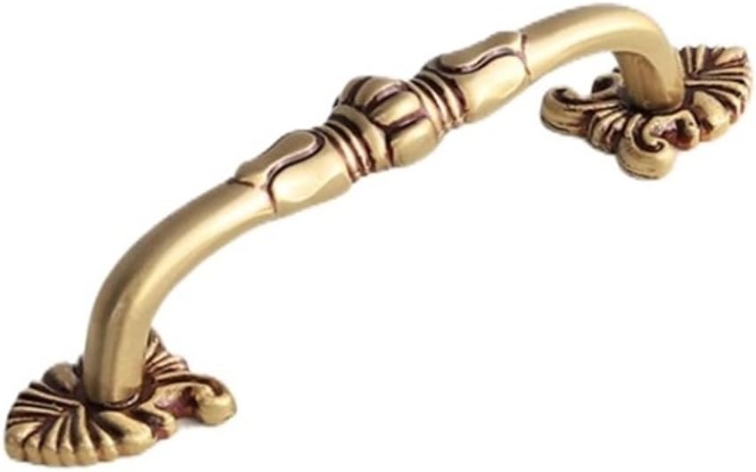 European Style Cabinet Door Wardrobe Drawer Handle Brass high-end Furniture Hardware Handle Handle (Size : 1002 96 Copper European Gold)