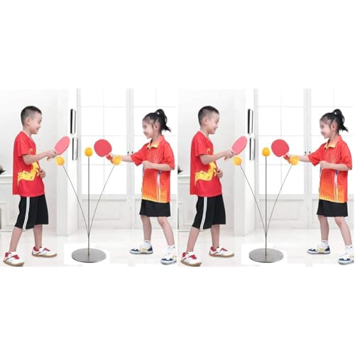 Image of Chocozone Table Tennis Trainer Indoor Outdoor Adults Teenagers Kids Toy Sports Toys for 4 5 6 8 Years Old (Medium) (Pack of 2)