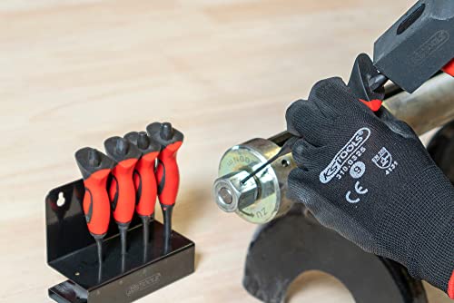 KS Tools - 156.0221 - Brünette Splinttreiber Set mit Griff 3-8mm - Chrom Vanadium - 5-teilig