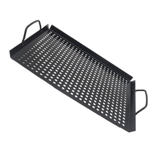Alipis Sartén Para Asar Sartén Para Bistec Antiadherente Sartén Para Pizza Antiadherente Plato a La Parrilla Al Aire Libre Placa Para Asar Casera Sartén Para Barbacoa Planchar Black