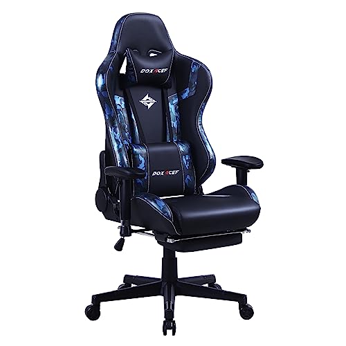 Doxacef Gaming Chair With Massage And Footrest Large Computer Desk Chair Video Gaming Chair Adjustable Reclining Gamer Chair #TOP10