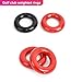 Bolton Golf Club Head Weighting Device for Swing Training,Counterweight Ring Club Head Protection and Swing Improvement Assist Trainer 140g (2, Red)