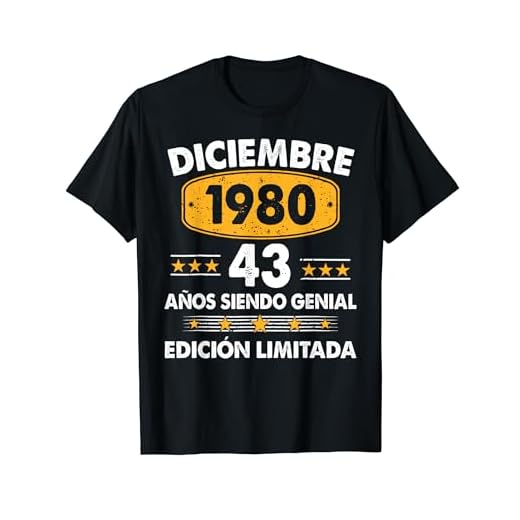 43 Años Cumpleaños Regalo Diciembre 1980 Diciembre 43 Años Camiseta