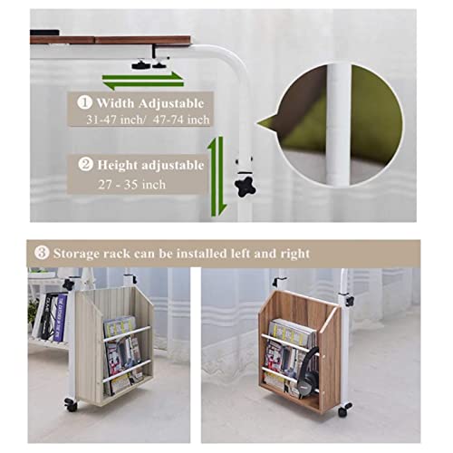 Table de lit à roulettes pour ordinateur réglable en longueur modèle A - 5