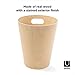 Umbra Woodrow, 2 Gallon Modern Wooden Trash Can Wastebasket or Recycling Bin for Home or Office, Natural