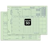 Vehicle Inventory Record A-532 - Automotive Inventory Log Form 10-3/8' x 7-1/2' - Front & Back Printed, 28 lb...