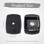 Plaque de sortie rapide de la caméra, 43 mm Trépied Plaque de libération rapide pour trépieds et appareils photo Mont trépied
