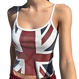 Photo Gallery donne sexy spaghetti cinghie union jack bandiera corta canotte gilet senza maniche taglio basso slim aderente modello bandiera britannica crop top camisoles donne basic strappy top, bandiera, l Photo Gallery donne sexy spaghetti cinghie union jack bandiera corta canotte gilet senza maniche taglio basso slim aderente modello bandiera britannica crop top camisoles donne basic strappy top, bandiera, l