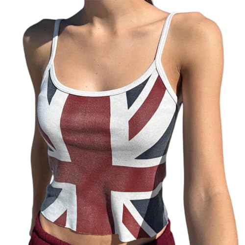 Camisole d'été sans manches pour femme haut court Y2K débardeur de yoga moulant et élastique